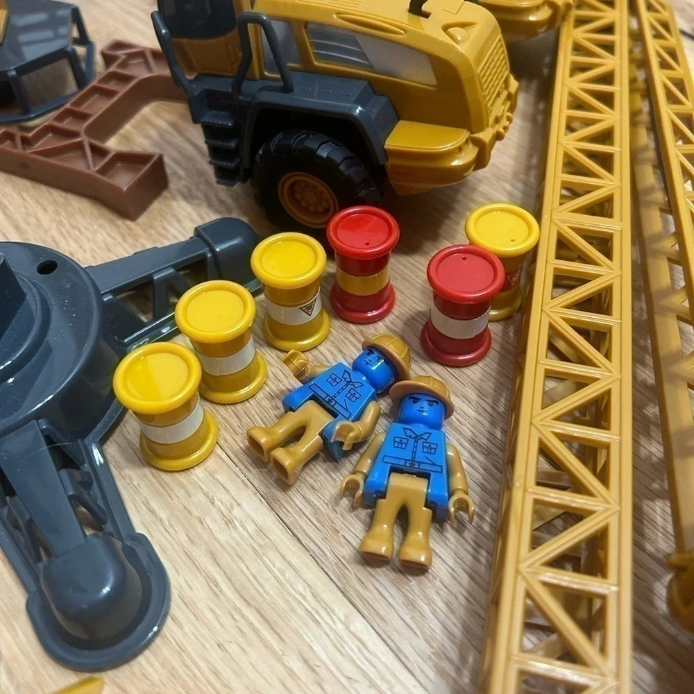 Construction Model Building Set 1:55 Signs Engineering Blocks Lego Like Figures